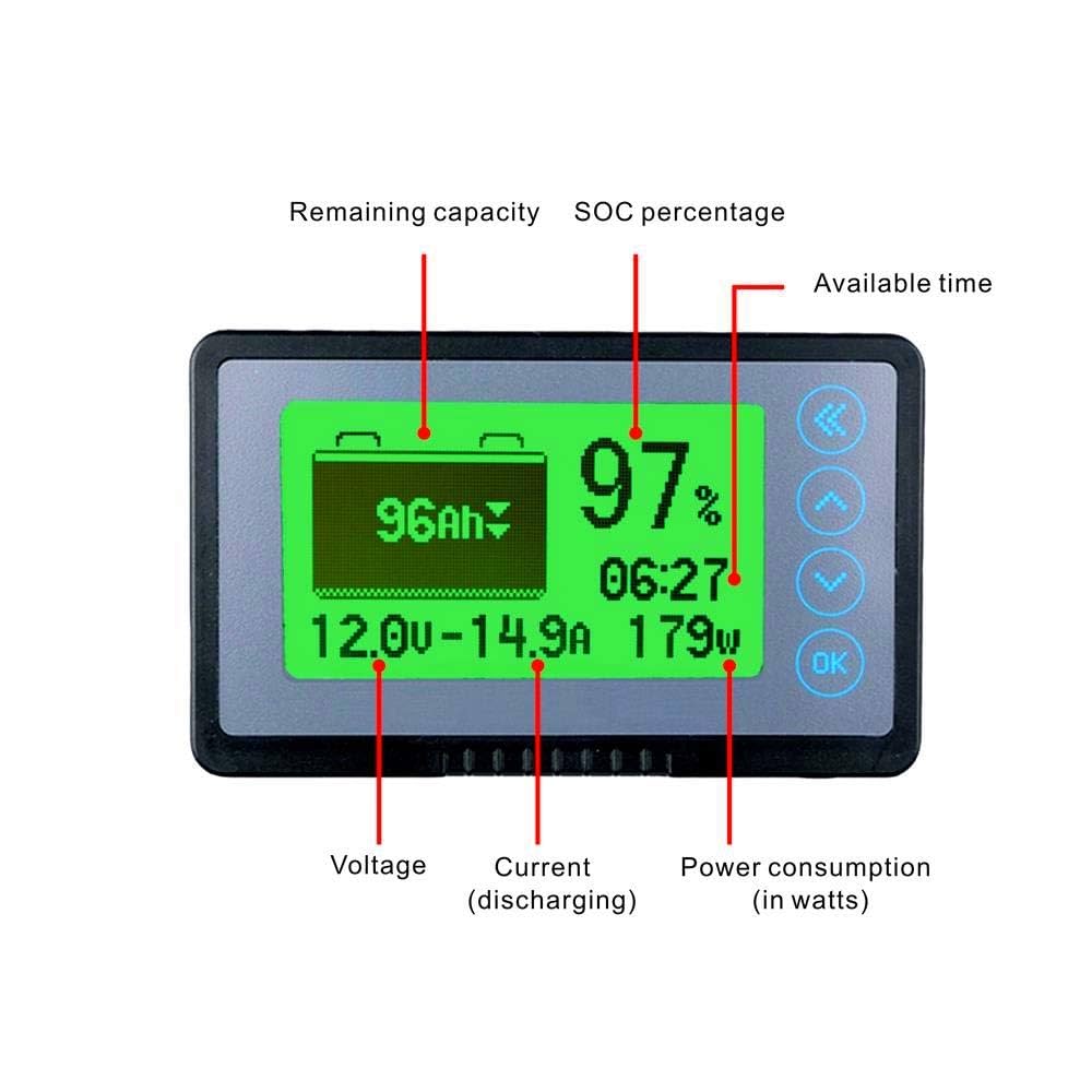 電源ユニット Li Time 500A Battery Monitor LiTime 500A Battery Monitor with Shunt – LiTime-US